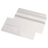 Plic DL (110x220mm) siliconic alb, fereastra stanga, 1000 buc/cutie, RKV - ACOMI.ro