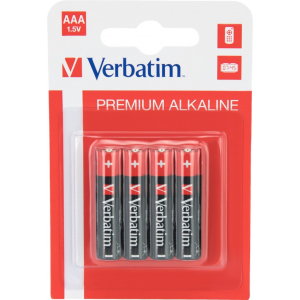 Baterie Premium Alkaline LR03 AAA, 4 buc/set, VERBATIM  - ACOMI.ro
