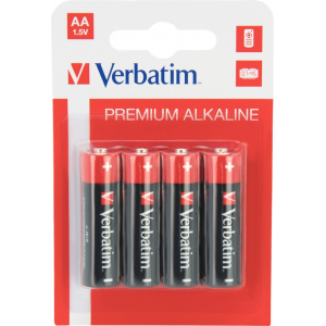 Baterie Premium Alkaline LR06 AA, 4 buc/set, VERBATIM  - ACOMI.ro