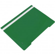 Dosar din plastic cu sina si perforatii, verde, GLOBOX - ACOMI.ro