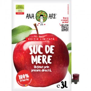Suc natural de mere Ana Are, 3 l - ACOMI.ro