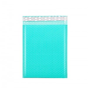 Plic plastic colorat cu bule antisoc, 350x430mm, turcoaz - ACOMI.ro