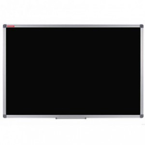 Tabla magnetica scolara, neagra,  120 x 200 cm, rama aluminiu , MEMOBOARDS