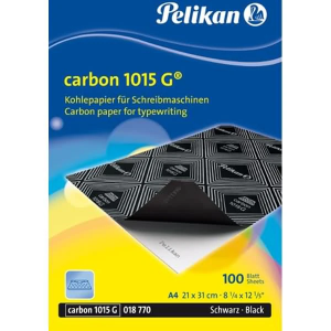 Hartie indigo Pelikan Carbon 1015G, 100 coli/top, negru - ACOMI.ro