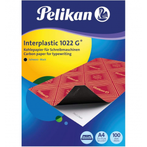 Hartie indigo Pelikan InterPlastic 1022G, 100 coli/top, negru - ACOMI.ro