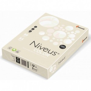 Hartie color copiator A4, crem ivory pal, 80g/mp, 500/top, EB26, NIVEUS - ACOMI.ro