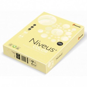 Hartie color copiator A4, galben pal, 80g/mp, 500/top, YE23, NIVEUS - ACOMI.ro