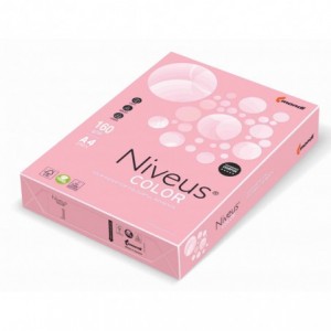 Carton copiator A4, roz pal, 160g/mp, 250 coli/top, PI25, NIVEUS - ACOMI.ro
