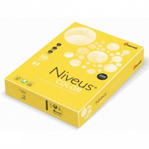 Carton copiator A4, galben canar intens, 160g/mp, 250 coli/top, CY39, NIVEUS - ACOMI.ro
