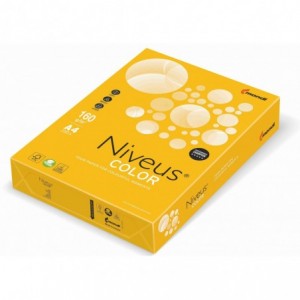 Carton copiator A4, galben intens, 160g/mp, 250 coli/top, SY40, NIVEUS - ACOMI.ro