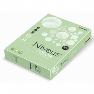 Carton copiator A4, verde deschis pal, 160g/mp, 250 coli/top, MG28, NIVEUS - ACOMI.ro