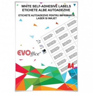 Etichete autoadezive 6/A4 (105x99mm), colturi drepte, 100 coli/top - ACOMI.ro