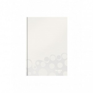 Caiet de birou LEITZ Wow, carton, A5, matematica - alb - ACOMI.ro
