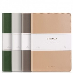 Caiet de birou DELI, imitatie piele, A5, 96 file, dictando - asortat - ACOMI.ro