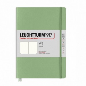 Caiet de birou LEUCHTTURM, A5, coperta flexibila, velin - vernil pastel - ACOMI.ro