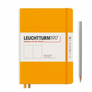 Caiet de birou LEUCHTTURM, A5, coperta rigida, velin - galben mustar - ACOMI.ro