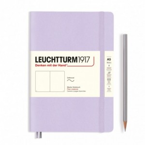 Caiet de birou LEUCHTTURM, A5, coperta flexibila, velin - lila - ACOMI.ro