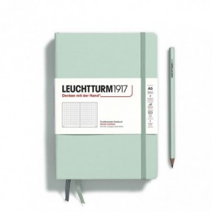 Caiet de birou LEUCHTTURM, A5, coperta rigida, punctat - verde menta - ACOMI.ro