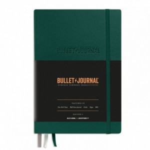 Caiet de birou LEUCHTTURM Bullet Journal Ed. 2, A5, coperta rigida - verde - ACOMI.ro