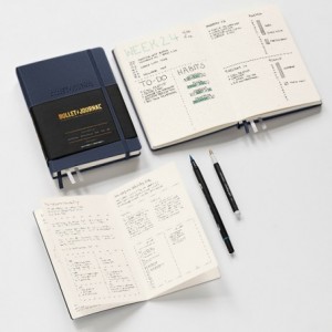 Caiet de birou LEUCHTTURM Bullet Journal Ed. 2, A5, coperta rigida - galben - ACOMI.ro
