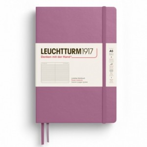 Caiet de birou LEUCHTTURM, A5, coperta rigida, dictando - dusty rose - ACOMI.ro