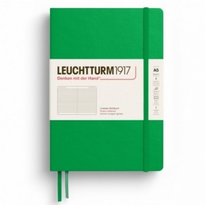Caiet de birou LEUCHTTURM, A5, coperta rigida, dictando - verde primavaratic - ACOMI.ro