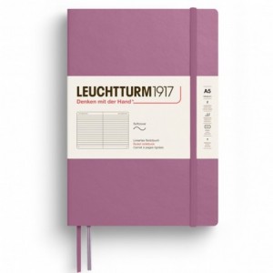 Caiet de birou LEUCHTTURM, A5, coperta flexibila, dictando - dusty rose - ACOMI.ro