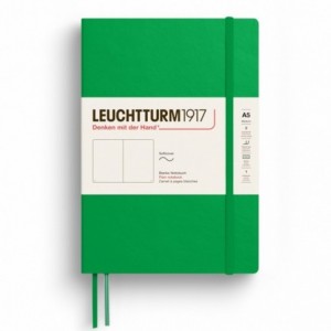 Caiet de birou LEUCHTTURM, A5, coperta flexibila, velin - verde primavaratic - ACOMI.ro