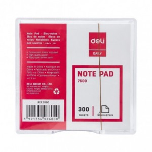 Rezerva cub notes, 300 file, 9.1x8.7cm, cu suport, DELI - ACOMI.ro