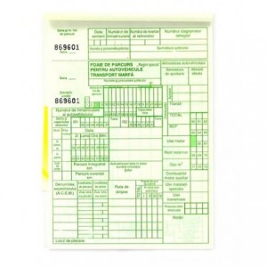 Foaie parcurs marfa, inseriata, A5, 100 file, tipar fata-verso - ACOMI.ro