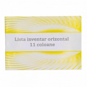 Lista inventar cu 11 coloane orizontale, A4, 100 file, tipar fata - ACOMI.ro