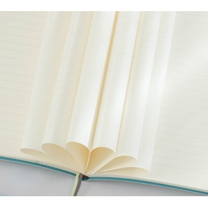 Caiet de birou DELI, imitatie piele, A5, 96 file, dictando - alb - ACOMI.ro