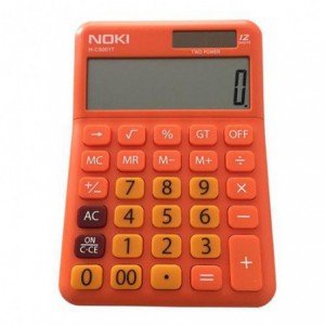 Calculator de birou, 12 digits, NOKI - portocaliu