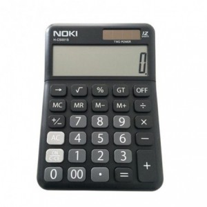 Calculator de birou, 12 digits, NOKI - negru
