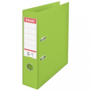 Biblioraft plastifiat exterior-interior de 7.5 cm, verde, A4, ESSELTE Vivida No.1 - ACOMI.ro