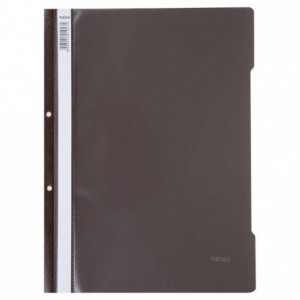 Dosar plastic cu sina si perforatii, maro, NOKI - ACOMI.ro