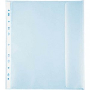 Folie protectie A4, cu clapa laterala, 25 buc/set, 100 mic, NOKI - ACOMI.ro