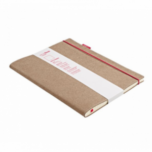 Caiet de birou SenseBook, coperta piele vitel, format M, cu elastic, dictando - ACOMI.ro