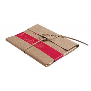 Caiet de birou SenseBook, coperta piele vitel, format L, cu clapa, dictando - ACOMI.ro