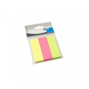 Notes adeziv 3x25x75 mm, asortat, 100 file/culoare, INFO NOTES - ACOMI.ro