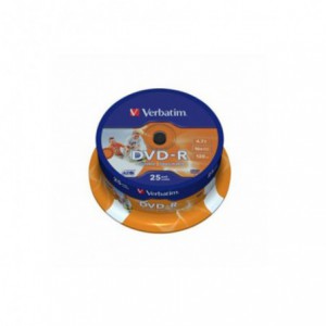 DVD-R Verbatim, 16x, 4.7 GB - Matt Silver, 25buc/bulk VER43522