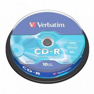 CD-R Verbatim, 52x, 700mb, 10buc/bulk VER43437