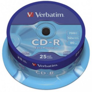 CD-R Verbatim  VER43432, 52x, 700mb, 25 buc/bulk VER43432