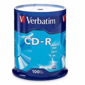CD-R Verbatim  VER43411, 52x, 700mb, 100 buc/bulk VER43411