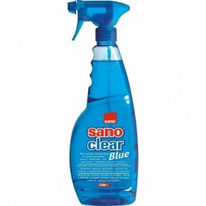 Detergent pentru geamuri, SANO CLEAR BLUE TRIGGER 1L - ACOMI.ro