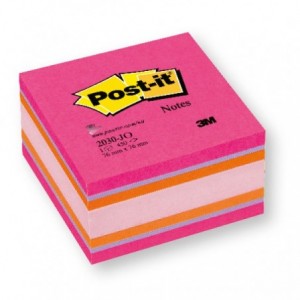 Cub notes Post-it® 76x76 mm, culori vii, 450 file/buc - ACOMI.ro