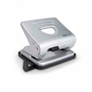 Perforator RAPESCO 825 metalic argintiu, 2 perforatii, max. 25 coli - ACOMI.ro