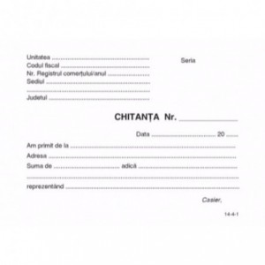 Chitantier A6, 100 file/carnet - ACOMI.ro